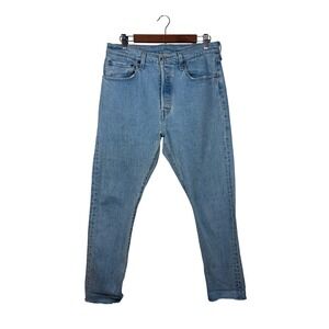 Levi's 501 S Skinny Jeans Women W31 L28 Blue Light Wash Button Fly 29502-0148
